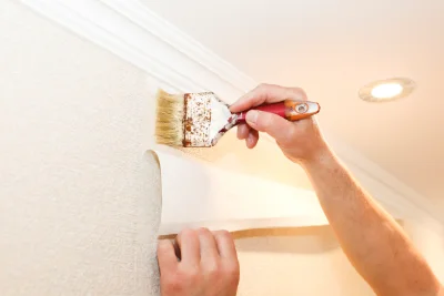 Pose de papier peint à Azincourt — revêtements muraux et toiles de verre